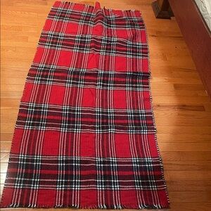 Plaid Red and Black Women's Large scarf